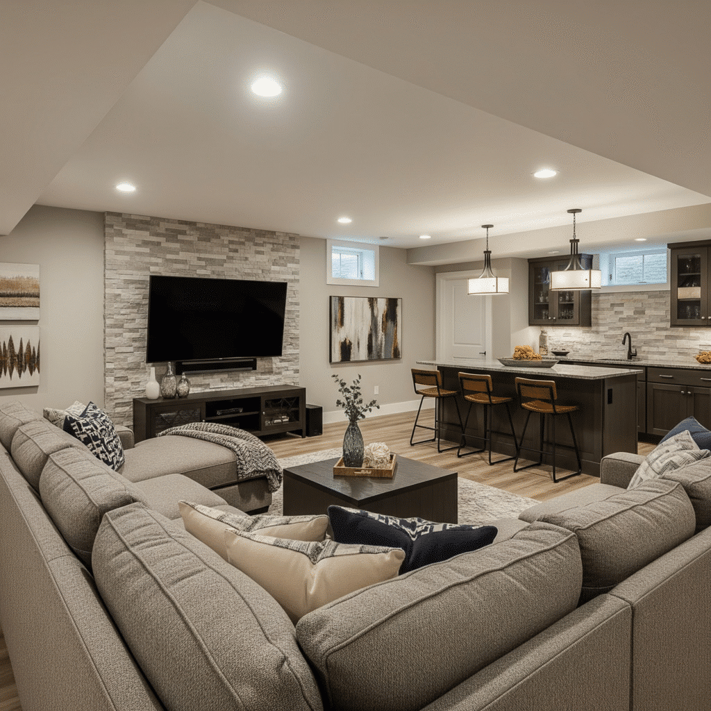 Fully finished basement in georgia 