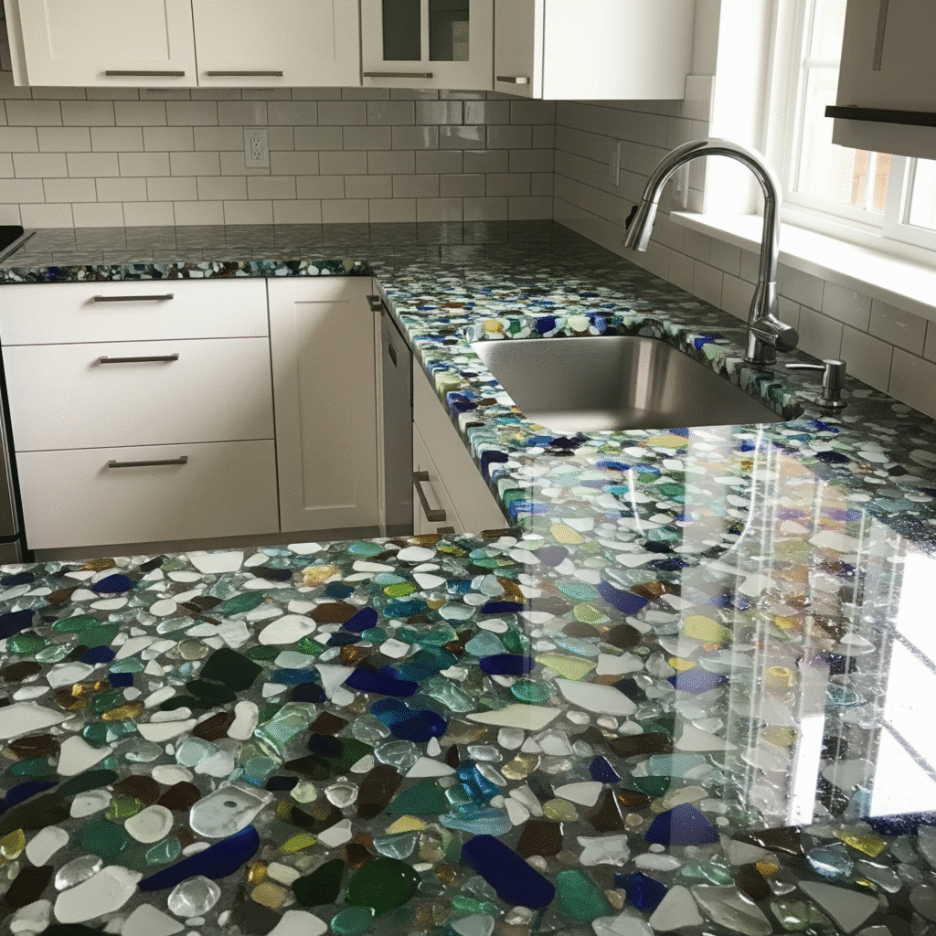 Recycled Glass Countertops Cumminga GA