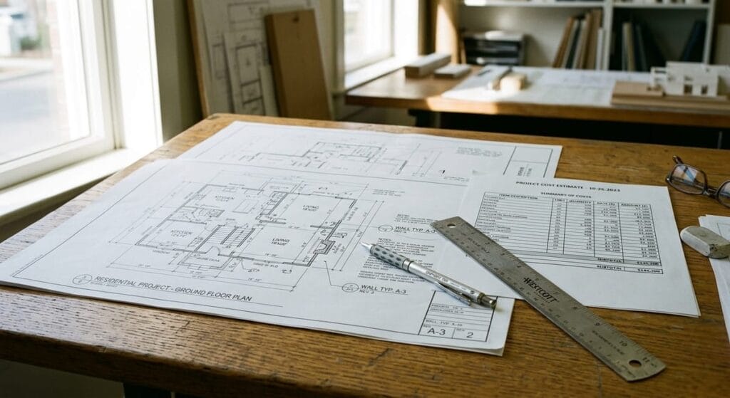 Who is the Best Custom Home Builder in Johns Creek GA? 2 Detailed custom home blueprints and line-item cost estimate documents for Johns Creek luxury home investment planning