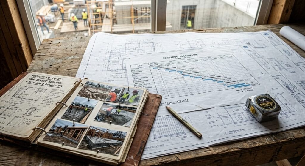 Building A Custom Home Builder in Milton GA 2 Custom home building timeline blueprints and project schedule documents for new construction homes in Milton GA
