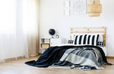 White and wooden bedroom